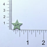 Description: Classic Star shaped buttons on ruler Background.
Colors: Seafoam Green
Material: Polyester
Type: 2 hole
Size: 5/8in (15mm)