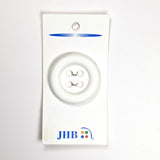 Classic Button; White Button; 4-holed Button; 1 1/2 in (38mm) Button