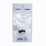 Black Sphere Button Set; polyester button; Shank button; 1/8 inches (5mm)