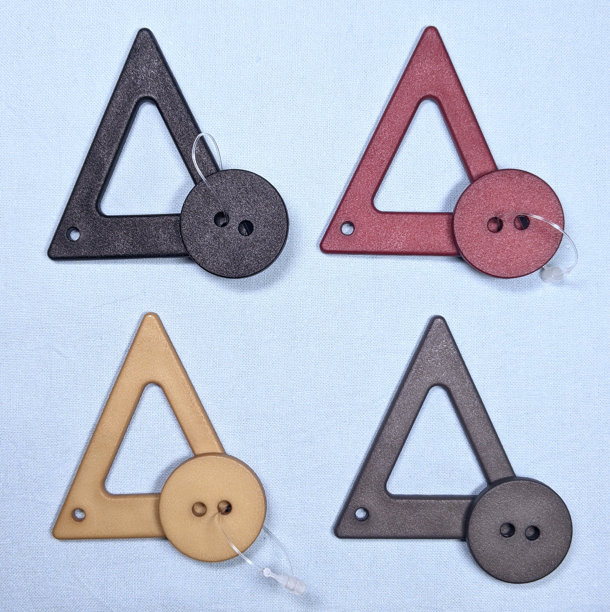 Triangular Shape Fancy Buttons