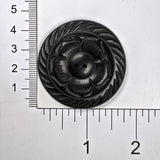 Carved Flower Button